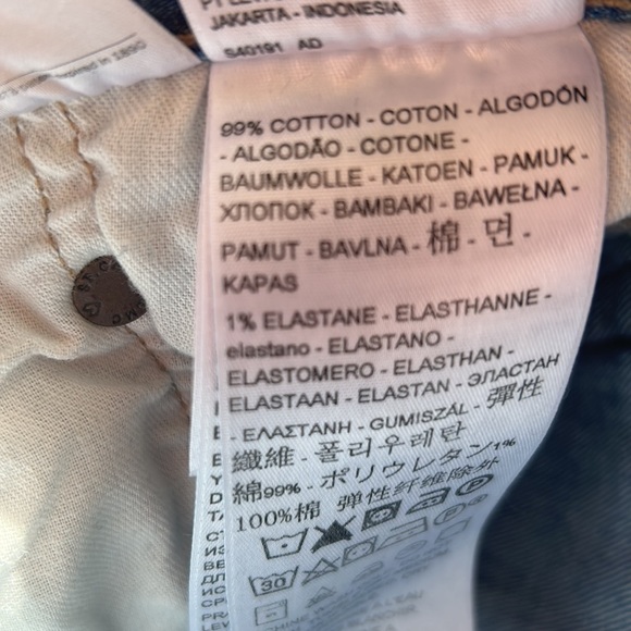 Levi’s Made & Crafted 501 Jeans in Indigo Mosaic Sz 28 x 30 - Picture 8 of 16